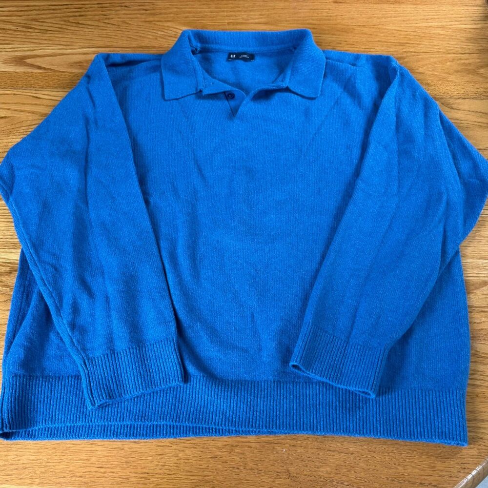 Gap Polo Sweater Cobalt Blue